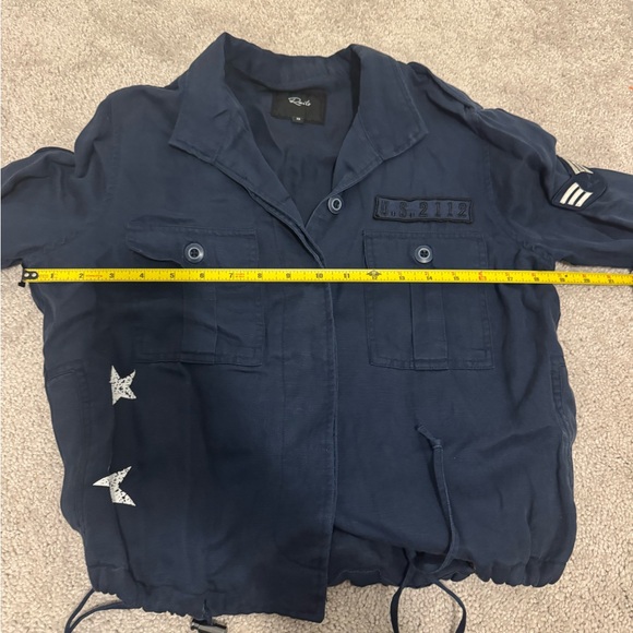 Grant Military Jacket in Indigo - XS - Picture 9 of 11